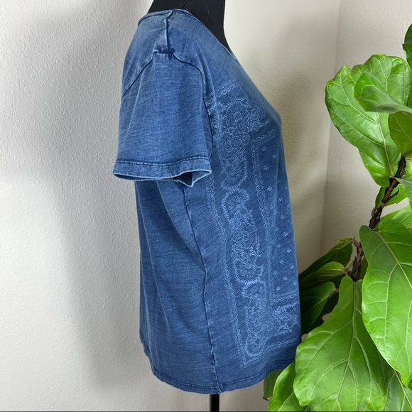 LUCKY BRAND | True Indigo Blue T-Shirt - Picture 4 of 10